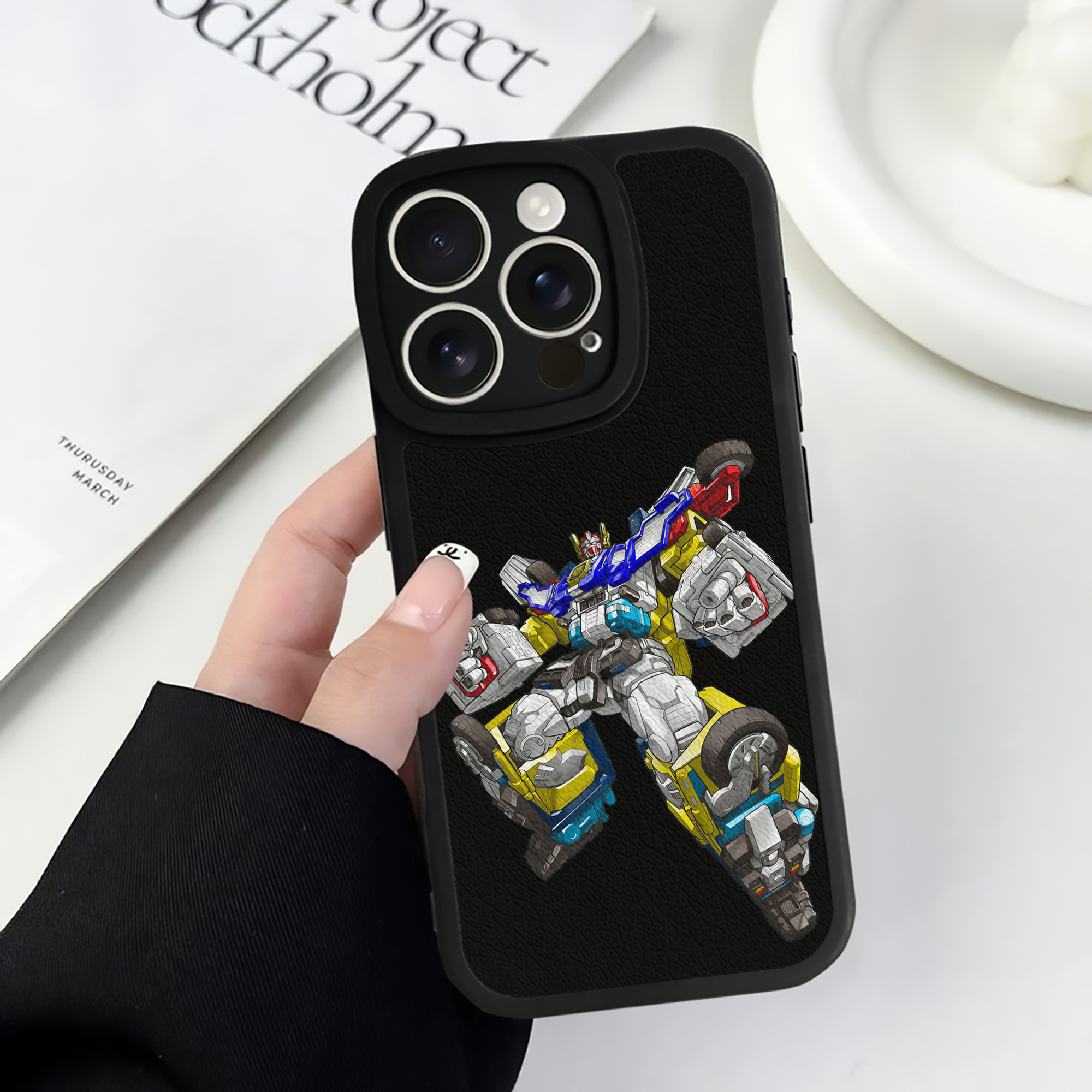 （画像用）  【iPhone 16シリーズ対応】シリコンスマホケース（レザー調） 材質：シリコン